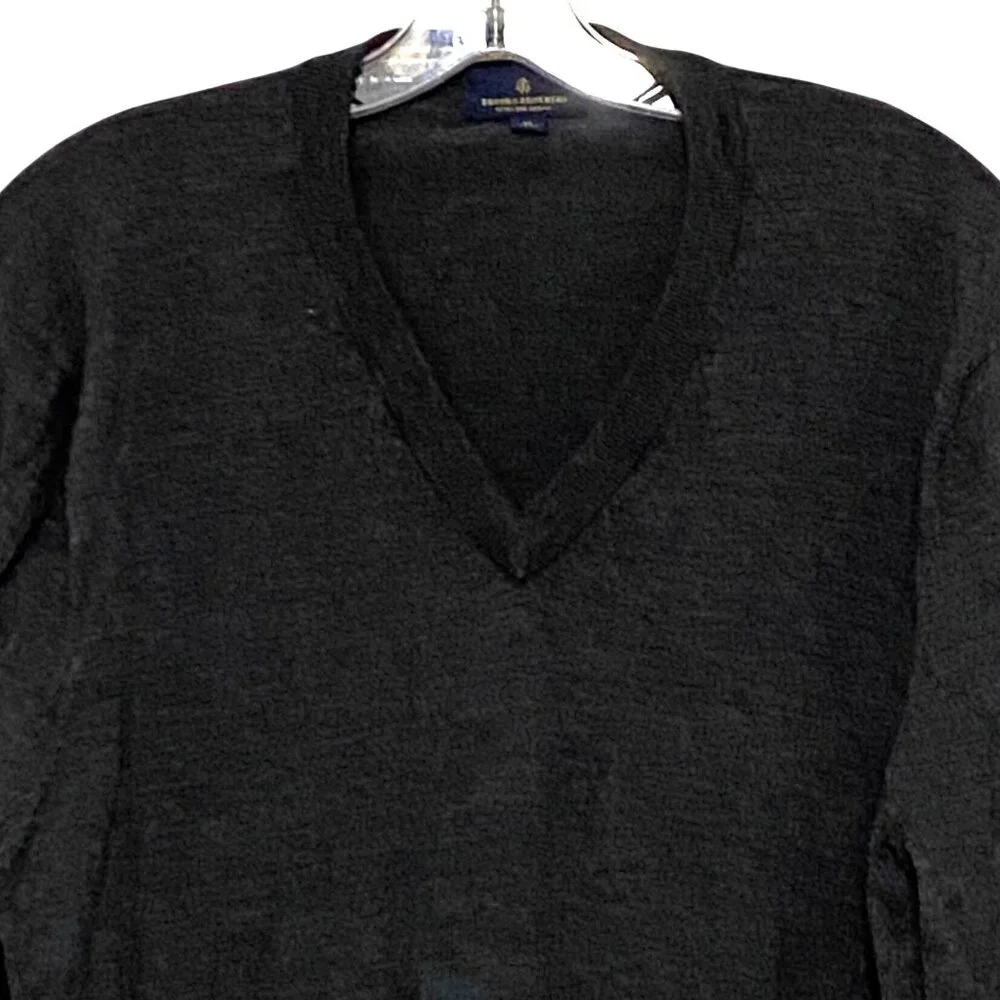 Brooks Brothers Extra Fine Merino Wool Pullover Sweater Mens XL Gray Old Money